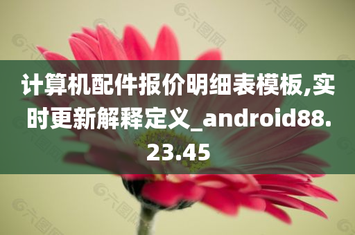 计算机配件报价明细表模板,实时更新解释定义_android88.23.45