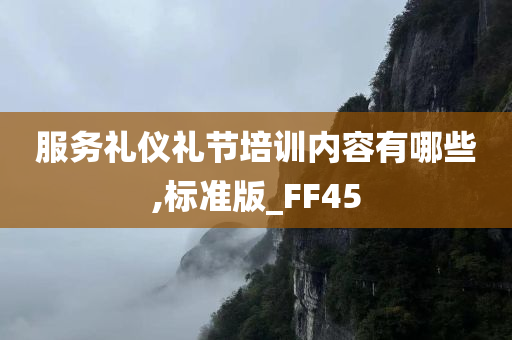 服务礼仪礼节培训内容有哪些,标准版_FF45