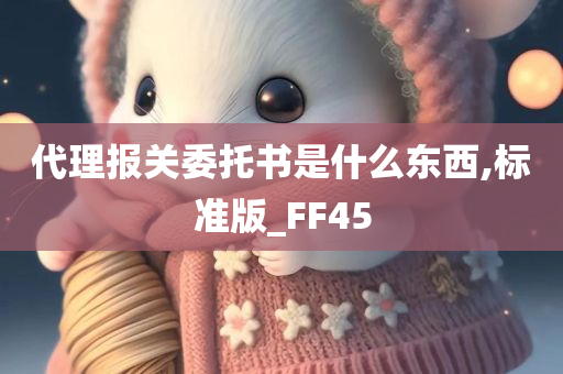 代理报关委托书是什么东西,标准版_FF45