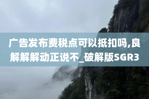 广告发布费税点可以抵扣吗,良解解解动正说不_破解版SGR3