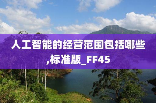 人工智能的经营范围包括哪些,标准版_FF45