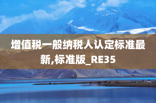 增值税一般纳税人认定标准最新,标准版_RE35