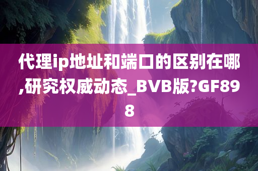 代理ip地址和端口的区别在哪,研究权威动态_BVB版?GF898