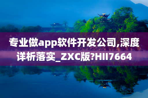 专业做app软件开发公司,深度详析落实_ZXC版?HII7664