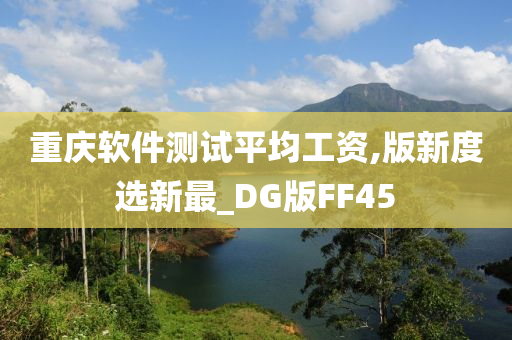 重庆软件测试平均工资,版新度选新最_DG版FF45