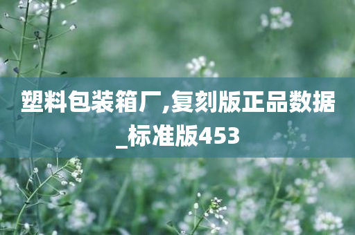 塑料包装箱厂,复刻版正品数据_标准版453