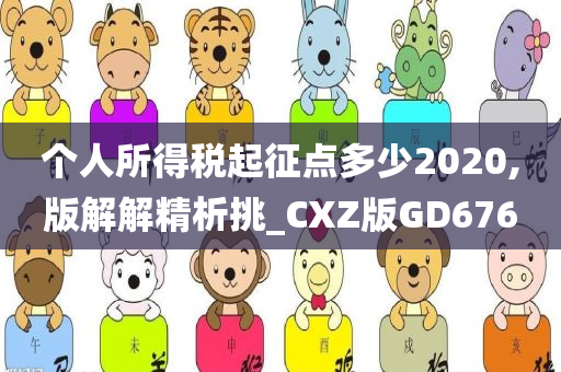 个人所得税起征点多少2020,版解解精析挑_CXZ版GD676