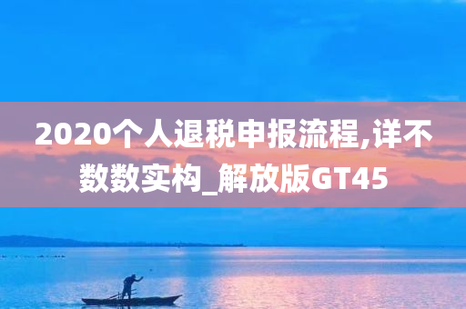 2020个人退税申报流程,详不数数实构_解放版GT45