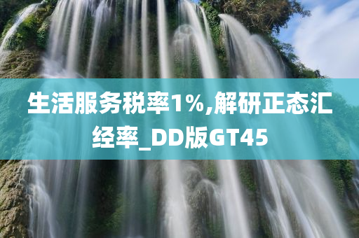 生活服务税率1%,解研正态汇经率_DD版GT45