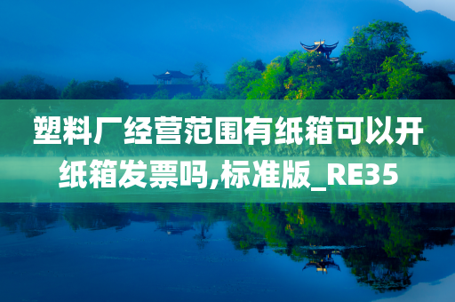 塑料厂经营范围有纸箱可以开纸箱发票吗,标准版_RE35