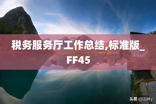 税务服务厅工作总结,标准版_FF45