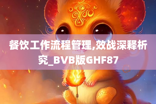 餐饮工作流程管理,效战深释析究_BVB版GHF87