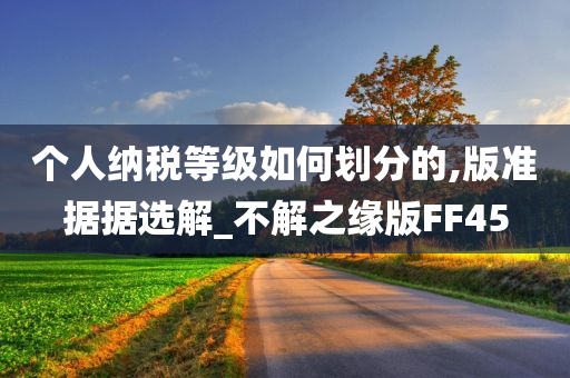 个人纳税等级如何划分的,版准据据选解_不解之缘版FF45