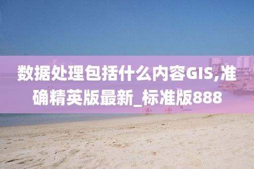 数据处理包括什么内容GIS,准确精英版最新_标准版888