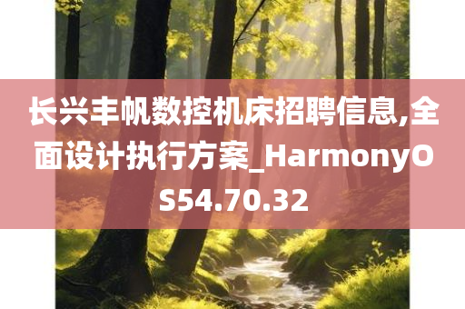 长兴丰帆数控机床招聘信息,全面设计执行方案_HarmonyOS54.70.32