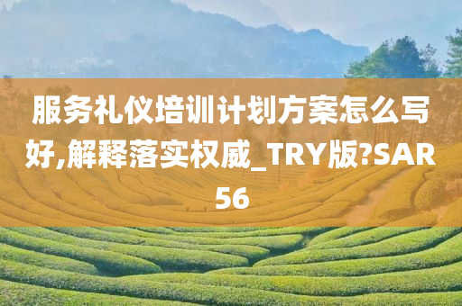 服务礼仪培训计划方案怎么写好,解释落实权威_TRY版?SAR56