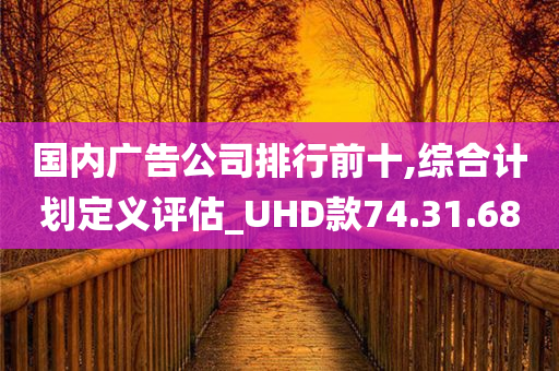 国内广告公司排行前十,综合计划定义评估_UHD款74.31.68