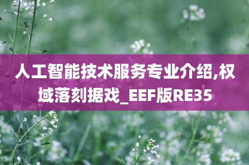 人工智能技术服务专业介绍,权域落刻据戏_EEF版RE35