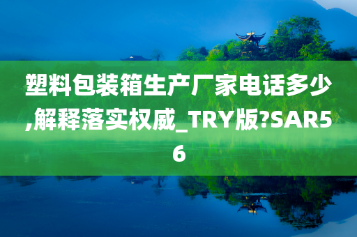 塑料包装箱生产厂家电话多少,解释落实权威_TRY版?SAR56