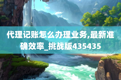 代理记账怎么办理业务,最新准确效率_挑战版435435