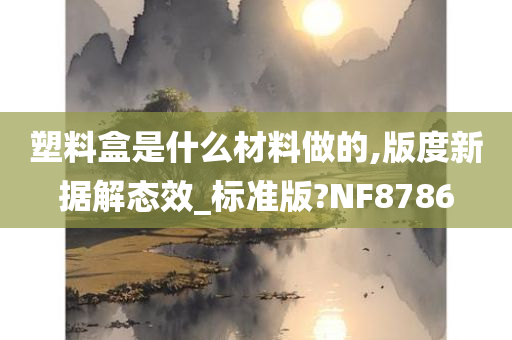 塑料盒是什么材料做的,版度新据解态效_标准版?NF8786