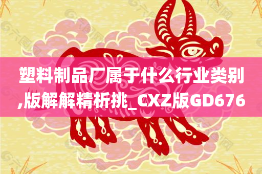 塑料制品厂属于什么行业类别,版解解精析挑_CXZ版GD676