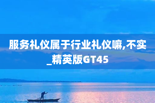 服务礼仪属于行业礼仪嘛,不实_精英版GT45