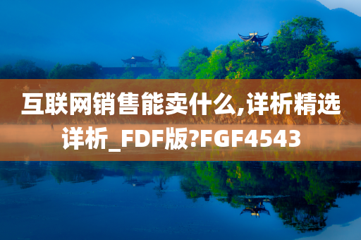 互联网销售能卖什么,详析精选详析_FDF版?FGF4543