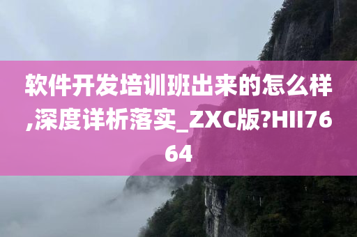 软件开发培训班出来的怎么样,深度详析落实_ZXC版?HII7664