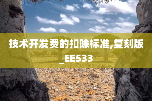 技术开发费的扣除标准,复刻版_EE533