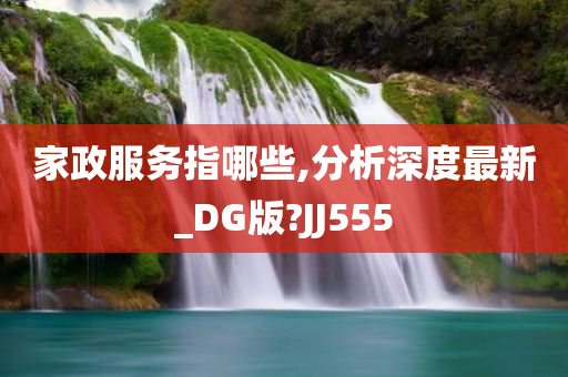 家政服务指哪些,分析深度最新_DG版?JJ555