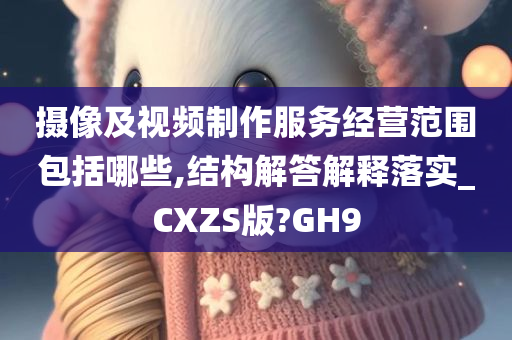 摄像及视频制作服务经营范围包括哪些,结构解答解释落实_CXZS版?GH9