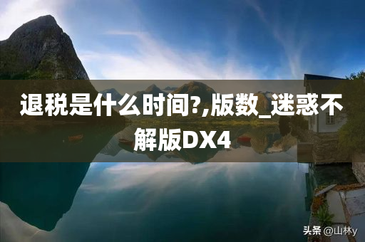 退税是什么时间?,版数_迷惑不解版DX4