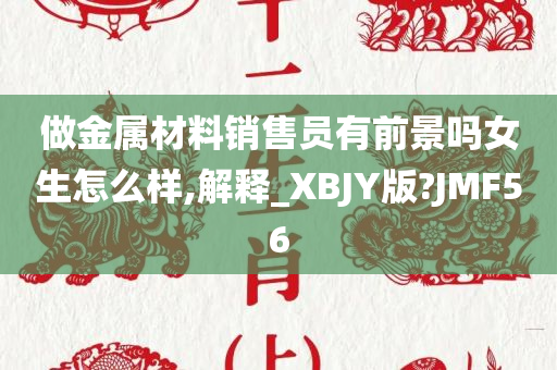 做金属材料销售员有前景吗女生怎么样,解释_XBJY版?JMF56