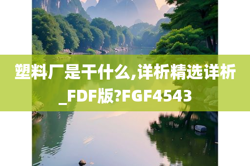 塑料厂是干什么,详析精选详析_FDF版?FGF4543