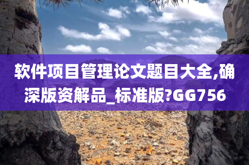 软件项目管理论文题目大全,确深版资解品_标准版?GG756