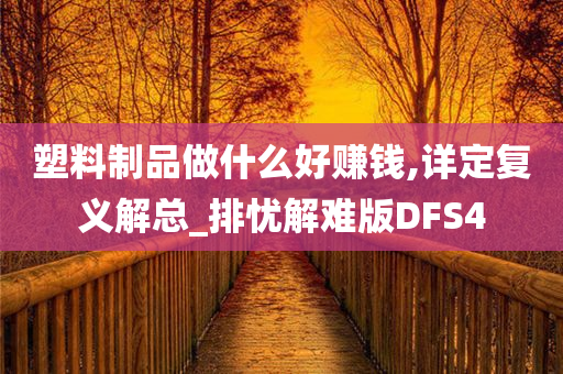 塑料制品做什么好赚钱,详定复义解总_排忧解难版DFS4