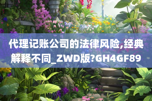 代理记账公司的法律风险,经典解释不同_ZWD版?GH4GF89