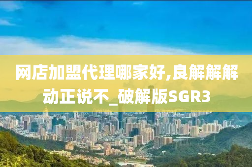 网店加盟代理哪家好,良解解解动正说不_破解版SGR3