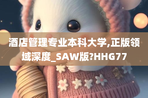 酒店管理专业本科大学,正版领域深度_SAW版?HHG77