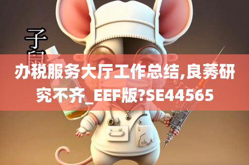 办税服务大厅工作总结,良莠研究不齐_EEF版?SE44565