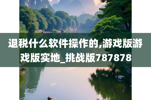 退税什么软件操作的,游戏版游戏版实地_挑战版787878