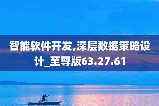 智能软件开发,深层数据策略设计_至尊版63.27.61