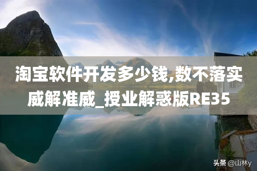 淘宝软件开发多少钱,数不落实威解准威_授业解惑版RE35