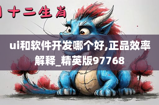 ui和软件开发哪个好,正品效率解释_精英版97768