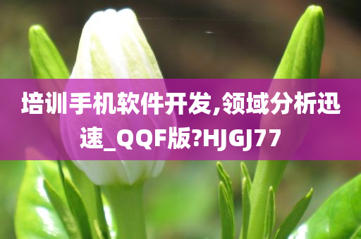 培训手机软件开发,领域分析迅速_QQF版?HJGJ77