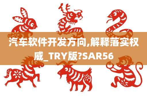 汽车软件开发方向,解释落实权威_TRY版?SAR56