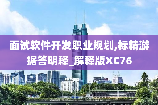 面试软件开发职业规划,标精游据答明释_解释版XC76