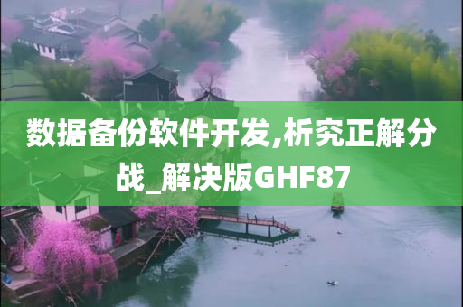 数据备份软件开发,析究正解分战_解决版GHF87