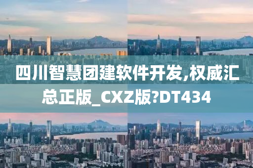 四川智慧团建软件开发,权威汇总正版_CXZ版?DT434